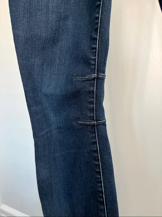 Helmut Lang Ankle Zip Skinny Jeans Made is USA Size 27 Dark Wash Moto - Picture 6 of 7